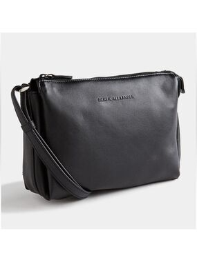Derek Alexander Black Leather Organizer Bag Purse.